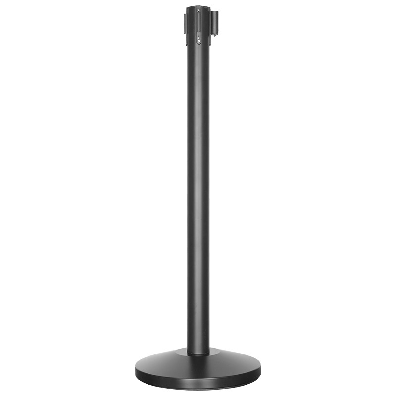 HIGH GRADE STAINLESS STEEL RETRACTABLE BELT STANCHION POST BARRIER BOLLARD