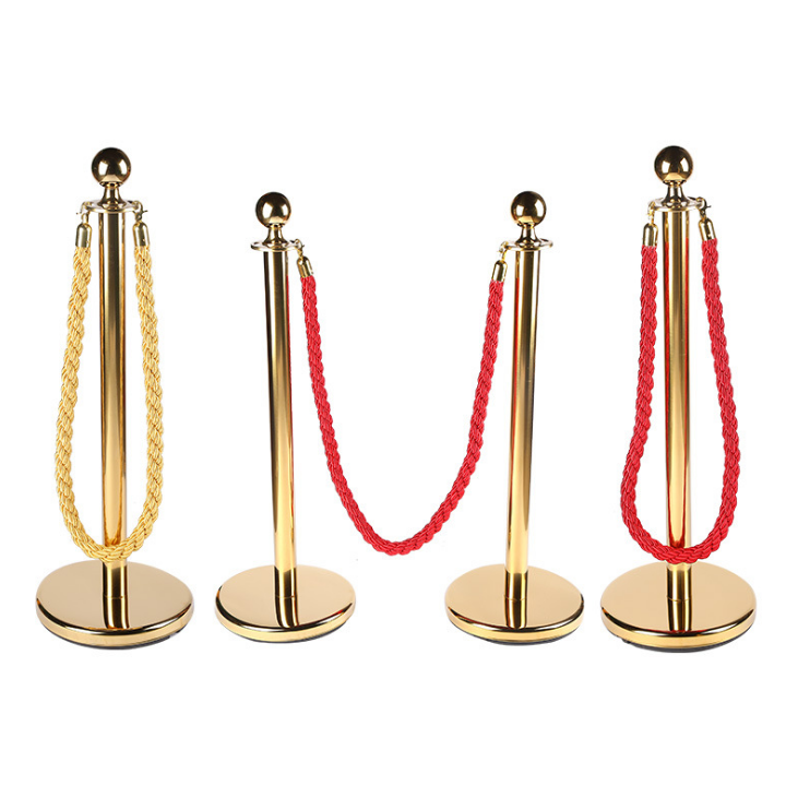 Customizable Red Carpet Pole And Velvet Queue Rope Barriers