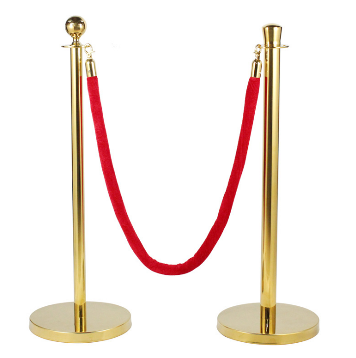 Customizable Red Carpet Pole And Velvet Queue Rope Barriers