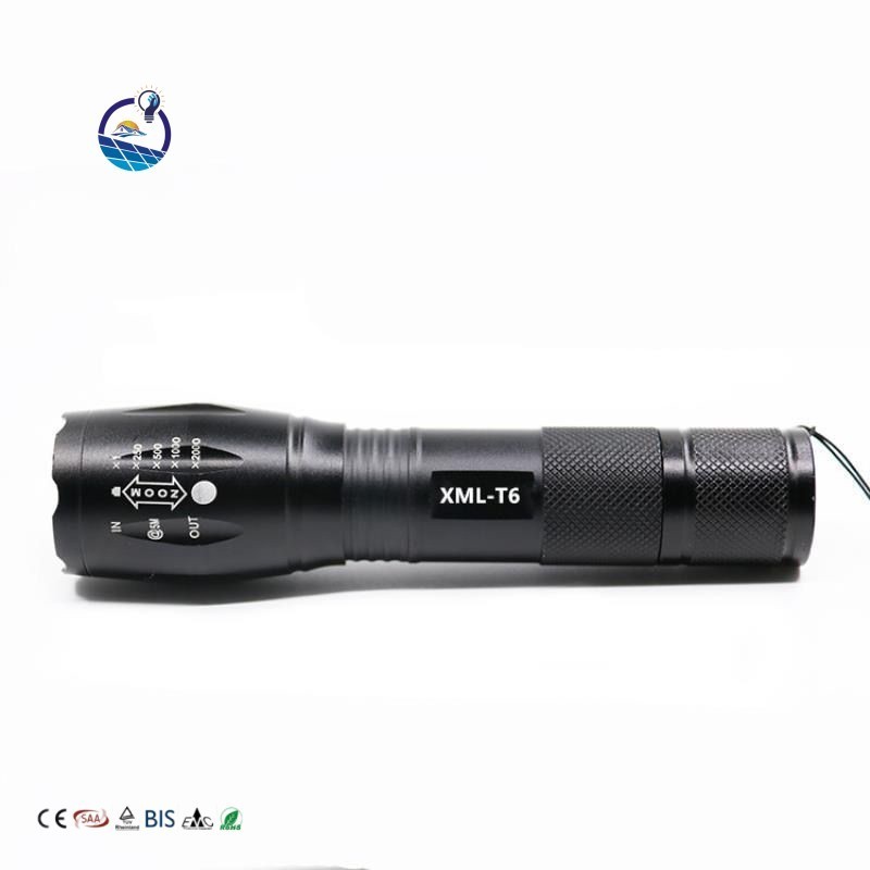 Multipurpose T6 Brightest Portable 1000Lm 18650 USB Rechargeable Metal Power Tactical LED Mini Torch Flashlight