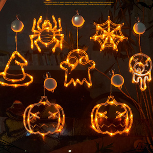 Halloween Decorations Halloween Window Lights with Suction Cup Battery Operated Indoor Window Hanging Lights