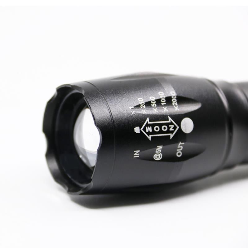 Multipurpose T6 Brightest Portable 1000Lm 18650 USB Rechargeable Metal Power Tactical LED Mini Torch Flashlight