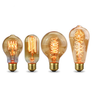 Retro Bulb E27 220V 40W Light Bulb A60 ST58 ST64 T10 T45 T185 G80 G95 Filament Bulb