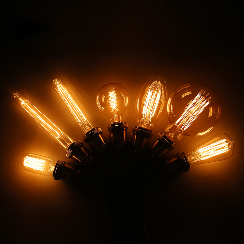 LED Filament Bulb E27 220V 40W G80 G95 A19 Retro Ampoule Vintage Incandescent Lamp Bulb