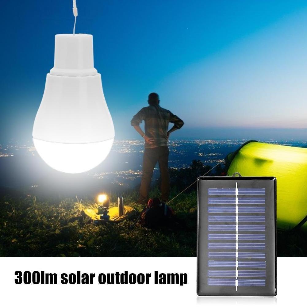 5V 15W 300LM Energy Saving Outdoor Solar Lamp USB Rechargeable Led Bulb Portable Solar Power Panel Outdoor Lighting New