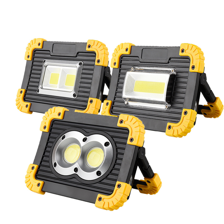 Waterproof Emergency Flood Lamp Outdoor Portable Led Work Lights Solar Panel Camping Lantern