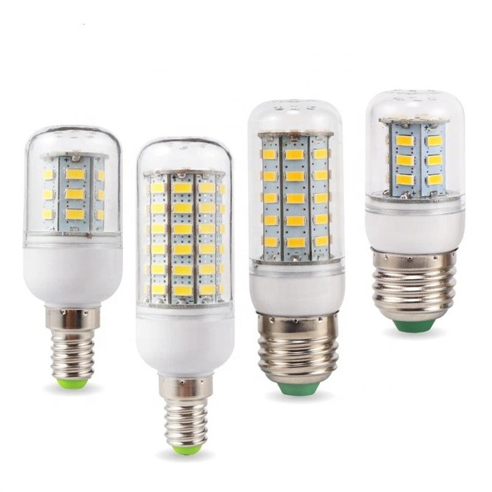 E27 E14 High Power LED Corn Bulb AC 220V Energy Saving Ceiling Furniture Lighting 24 /36/48/56/69/72pcs LED Light Lamp