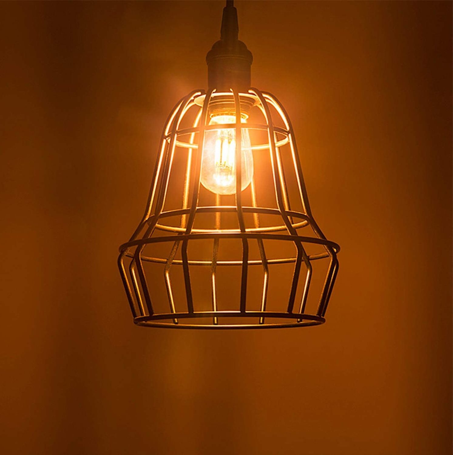 Vintage Led Filament Bulb E27 1W S14 Amber Glass Dimmable LED bulb Warm Yellow 2200K Light Lamp For String Lighting