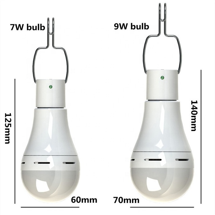 Remote Control Timing LED Solar Light Bulb Outdoor Waterproof Hanging Solar Garden Camping Rechargeable Emergency Lights