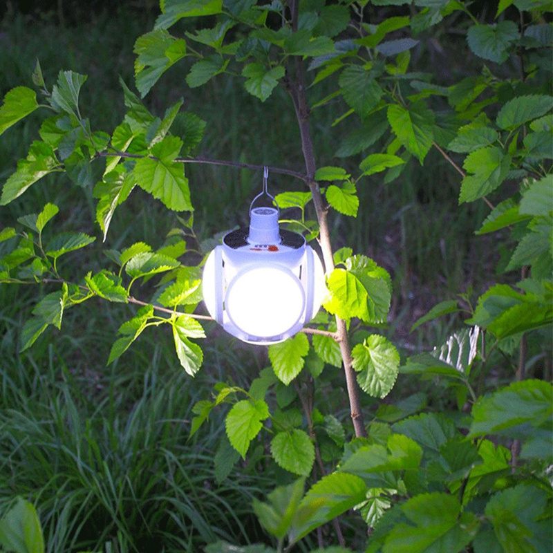 Solar Light Bulb Outdoor Waterproof With Hook Solar Lamp Garden Courtyard Emergency Energy Saving Light Bulb