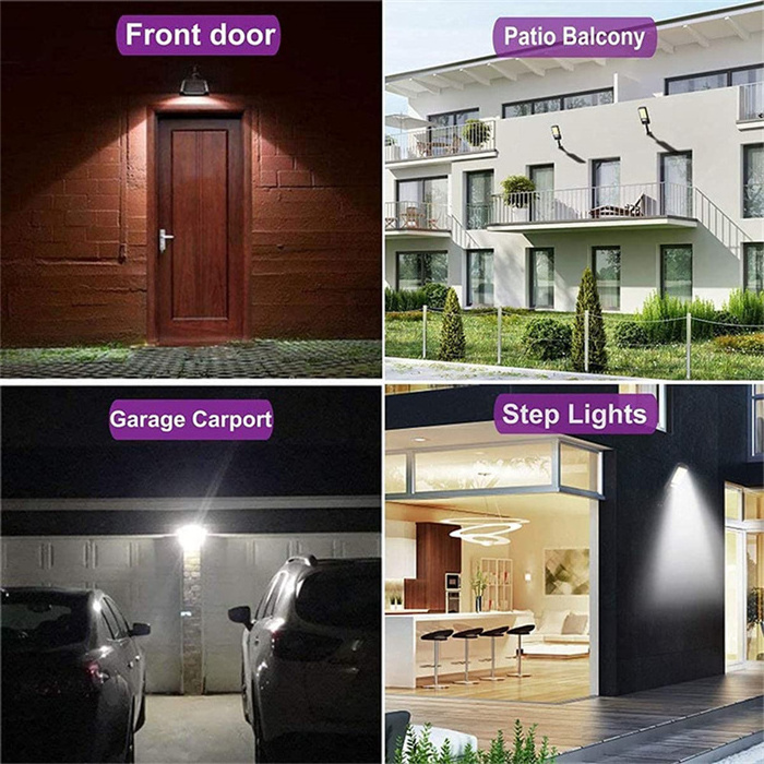 3 Lighting Mode Solar Street Lights Outdoor Waterproof Motion Sensor LED Wall Lamp