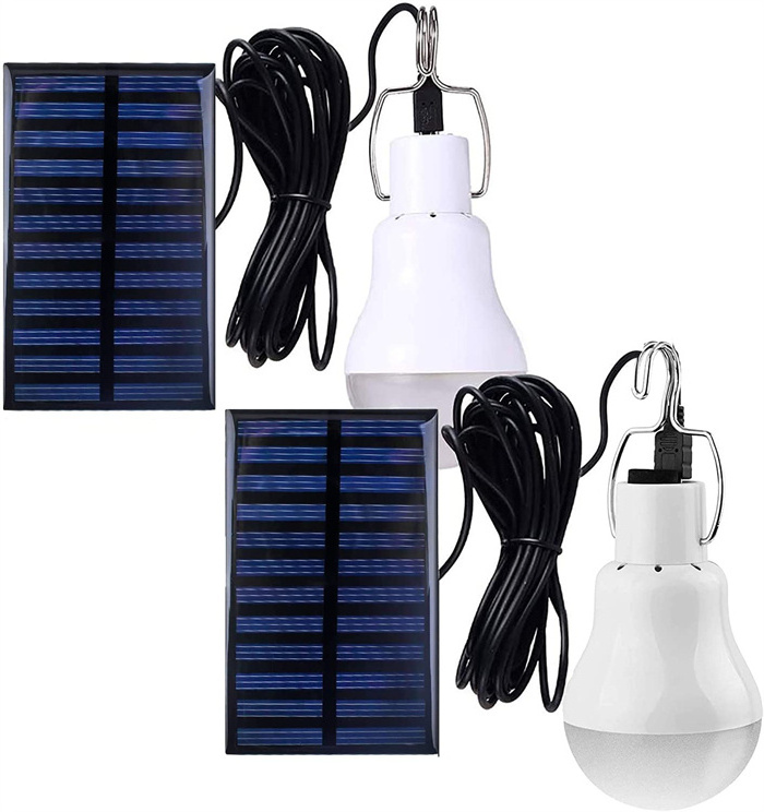 Solar Light Bulbs Outdoor Indoor Rechargeable Home Camping Lamp Chicken Coop Lights