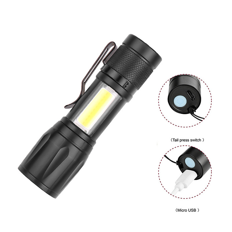 Outdoor Rechargeable Flashlight For Camping Hiking Walking