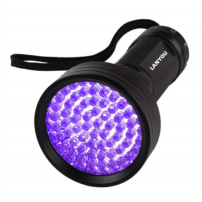 Professional 51 Bulbs Black Light Torch Aluminum LED UV Flashlights For Dog Urine Bed Bug