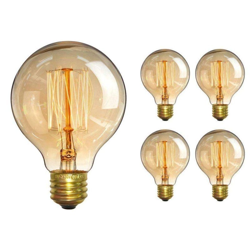 G40 G80 G95 G125 Light Bulb 40W 60W E27 B22 Antique Vintage Globe Edison Lights Bulbs