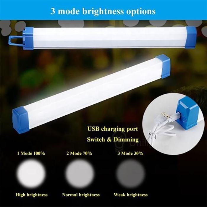 New Portable USB Light Tubes Rechargeable LED Bulb 30W 60W 80W Emergency Lights