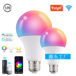 Tuya Wifi/Bluetooth Smart Bulb Alexa Led Lamp E27 RGB Smart Light Bulbs 110V 220V Smart Lamps