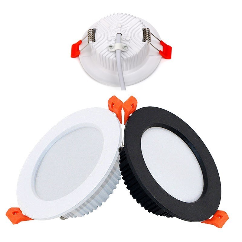 Outdoor Waterproof 3W 5W 7W 9W 12W LED Downlight DC 12V 3000K 4000K 6000K White Black LED Recessed Ceiling Light