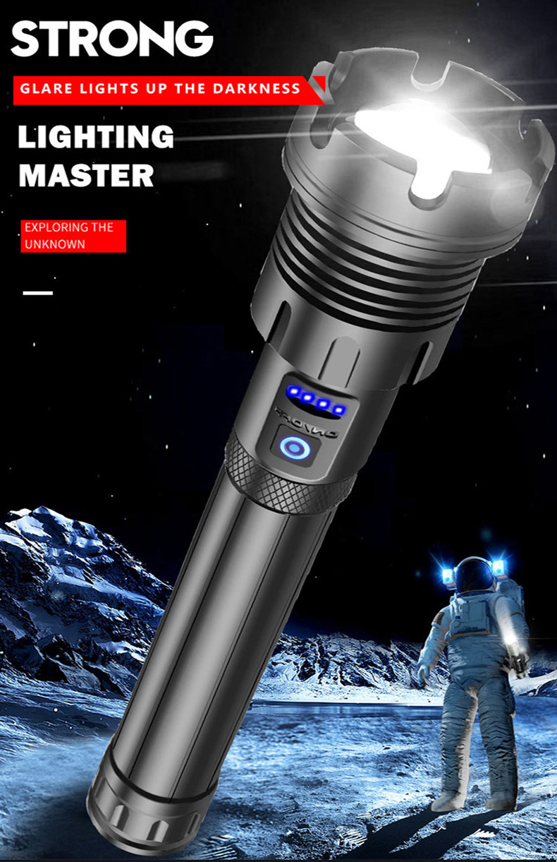 Good Quality Handheld Flashlight LED Water Resistant Camping Torch Adjustable Focus Zoom Tactical Lights