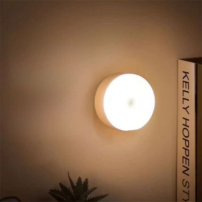 Super Bright Energy Saving Led Lights Rechargeable Wall Lamps Indoor Smart Portable Design White Home Living Room Night Light