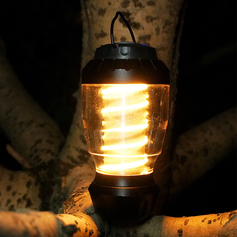 Outdoor Three-legged Support Camping Lamp Portable Hanging USB Recharge Table Night Light Waterproof Lanterns for Party Bedroom