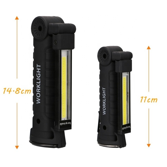 Portable COB LED Torch Flashlight Energy Saving USB Rechargeable Work Lights Magnetic LED Built-in Battery Camping Light