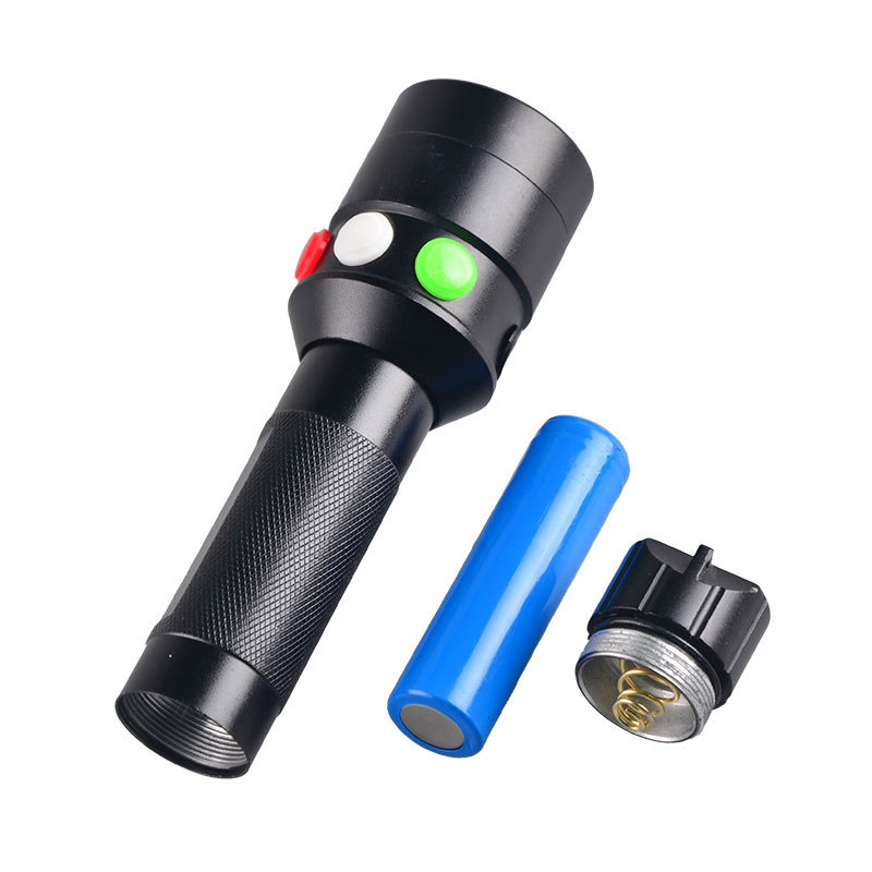 meters usb rechargeable white laser flashlight torch red hand flash light for searching