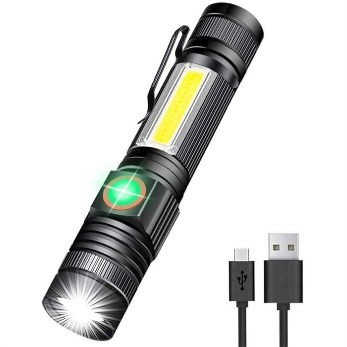 Hot sale Portable Pen Clip Style Flashlight USB Charging /with battery Multi-function Bright LED Light with Magnetic Base