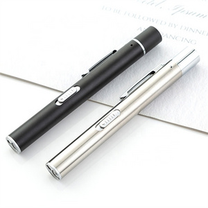 USB Rechargeable Portable LED Flashlight Stainless Steel Inspection Pen Torch Light Medical Mini Nursing Pocket Flashlight