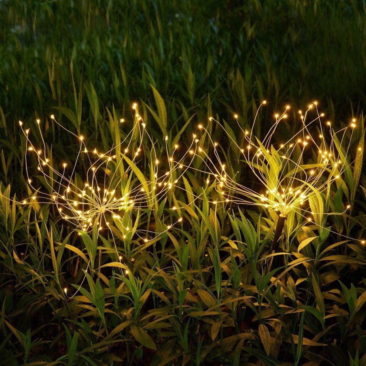 Outdoor Led Solar Garden Lights Waterproof Fireworks Decoration Lawn Lamp For Christmas Garden Lighting