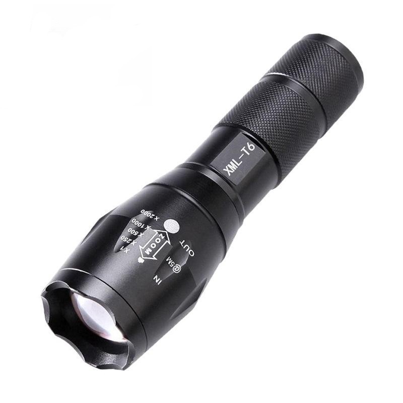 Flashlight Hand LED Flash torch light Tutdoor 1000 Lumen XML T6 Waterproof LED Zoomable Flashlight