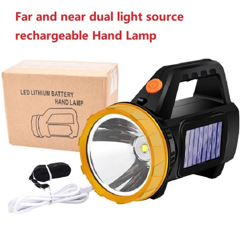 Portable LED Spot Flashlight Plastic Hunting Search Light with Handle