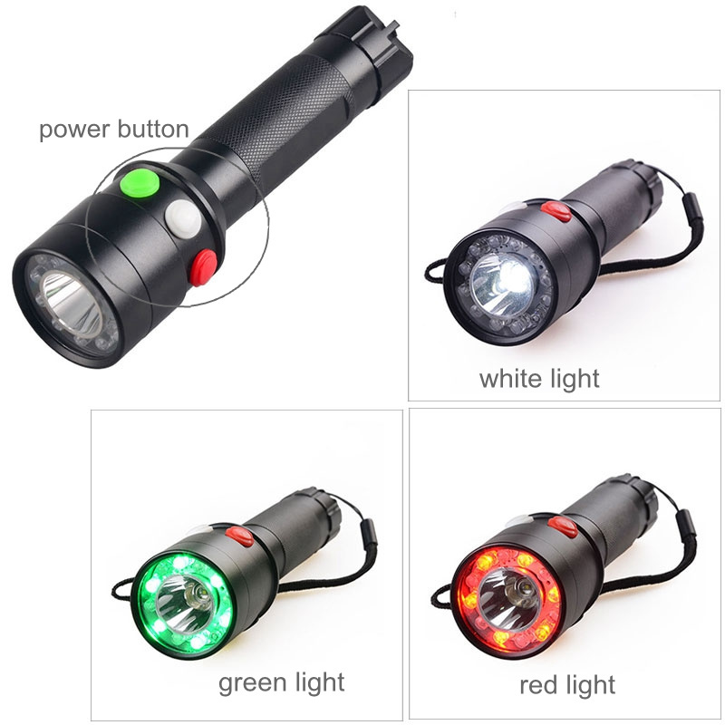 meters usb rechargeable white laser flashlight torch red hand flash light for searching