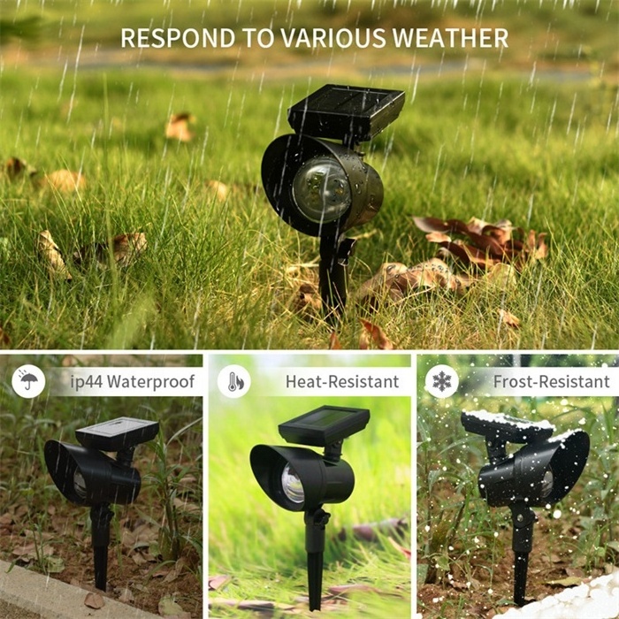 High Quality IP65 Waterproof LED Solar Powered Spot Light Landscape Lighting Courtyard Lawn Lamps Outdoor Solar Garden Lights