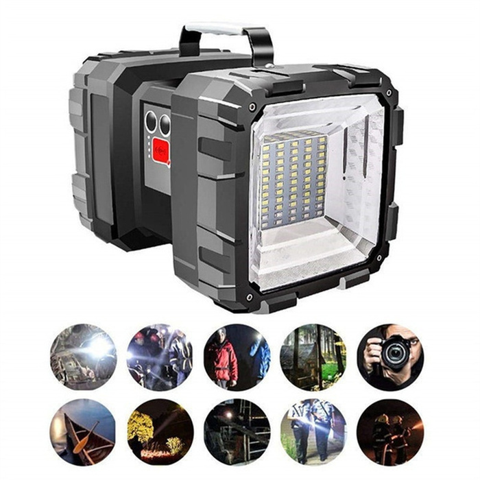 2000LM High Power Style LED USB Rechargeable Waterproof Double head handheld working light Torche xhp70 Flashlight