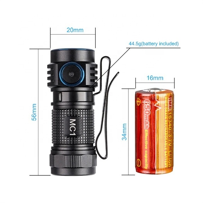 Trustfire MC1 USB Magnetic Rechargeable Compact EDC Hand Flashlight Magnetic Charging LED Torch Light Flashlight