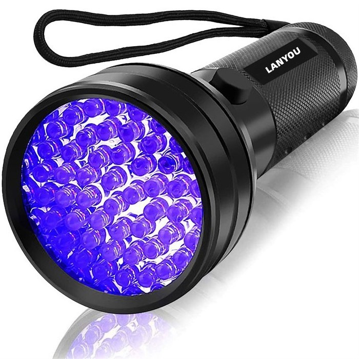 UV Flashlight Black Light 51 LED Blacklight Pet Urine Detector for Dog/Cat Urine, Dry Stains, Bed Bug