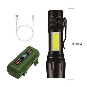 Super Bright Linternas High power Rechargeable hunting lantern Long Range Torch Light waterproof Micro USB Flashlight Tactical