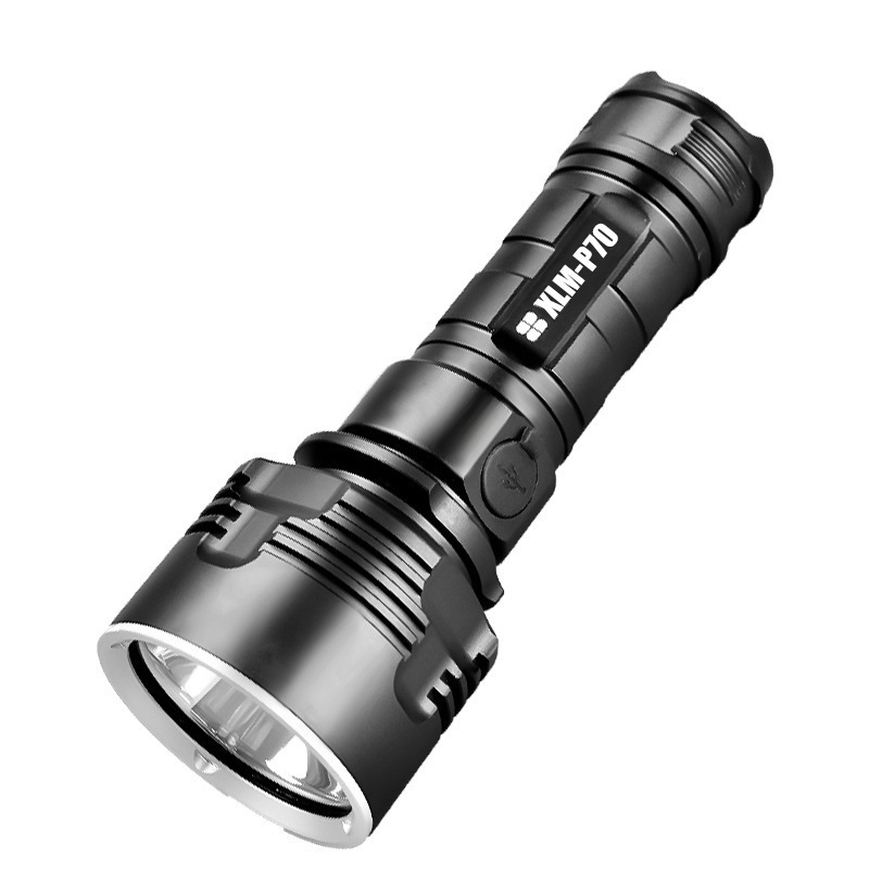 3 Modes High Brightness Led XHP70 Flashlight Bright Waterproof Tactical Flashlight USB Charging for Hiking Camping Emergencies