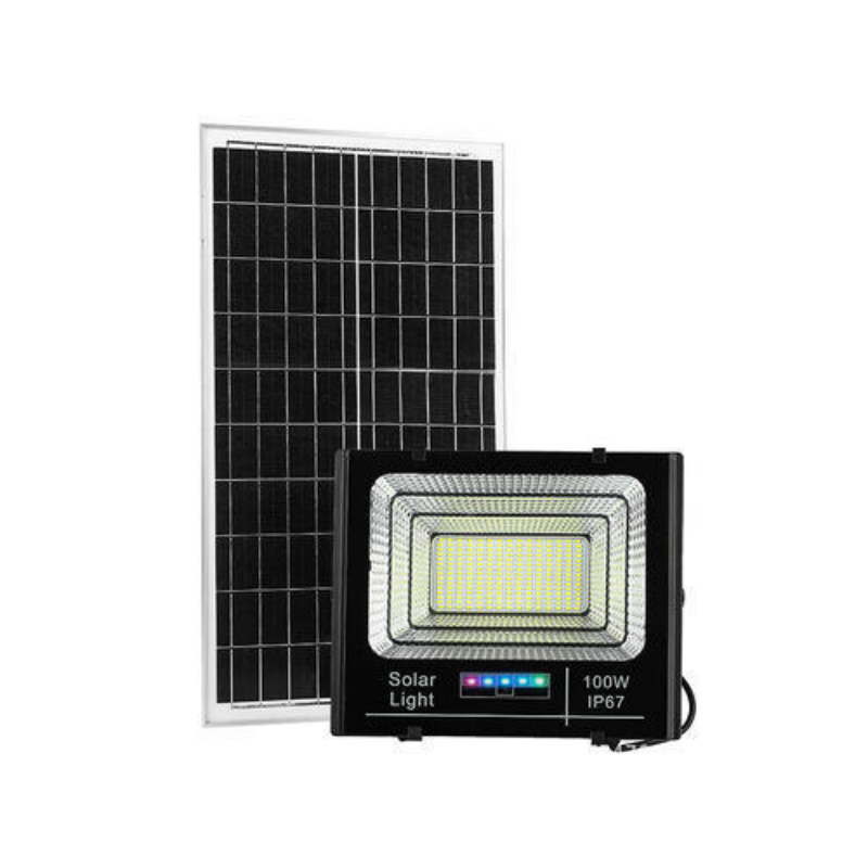 Drop shipping Ip67 Waterproof Big Power 50w 100w 200w 300w Casting Aluminum Housing Led High Brightness Solar Flood Lights