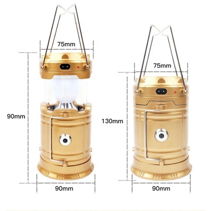 Portable LED Multifunction Solar Energy Flashlight Rechargeable Torch Light Outdoor Solar Hand-held Camping Lantern Lights