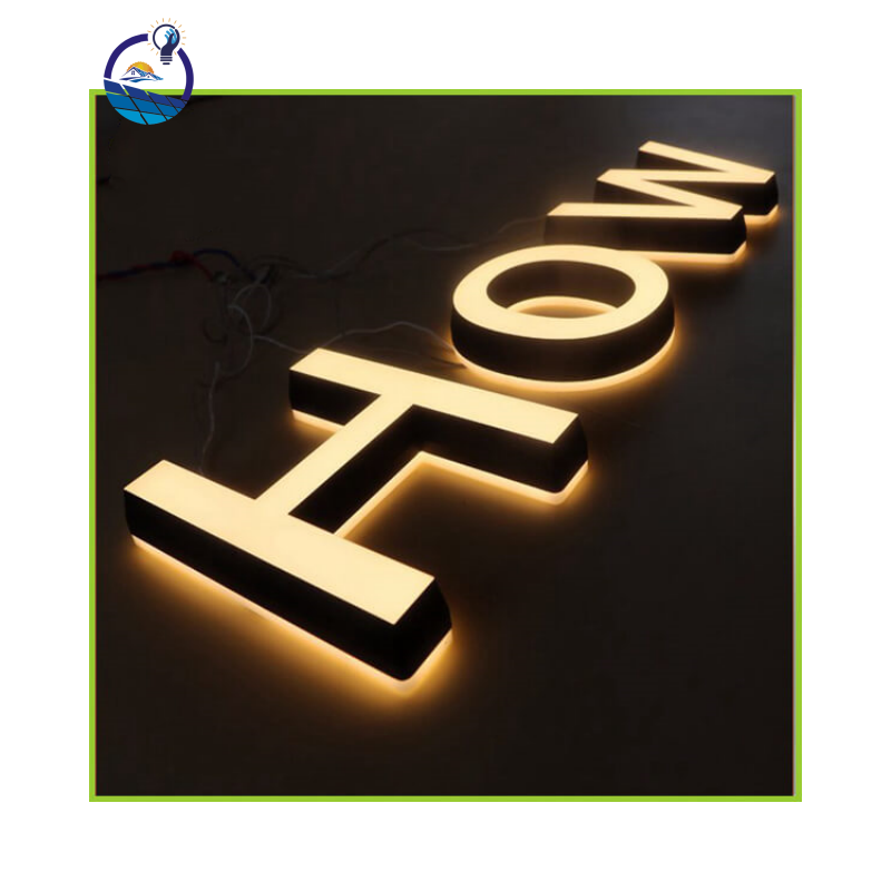 Acrylic Backlit Alphabet Lettering Signs Outdoor Led Decor Advertising Backlit Letters 3d Channel Letter Lights sign