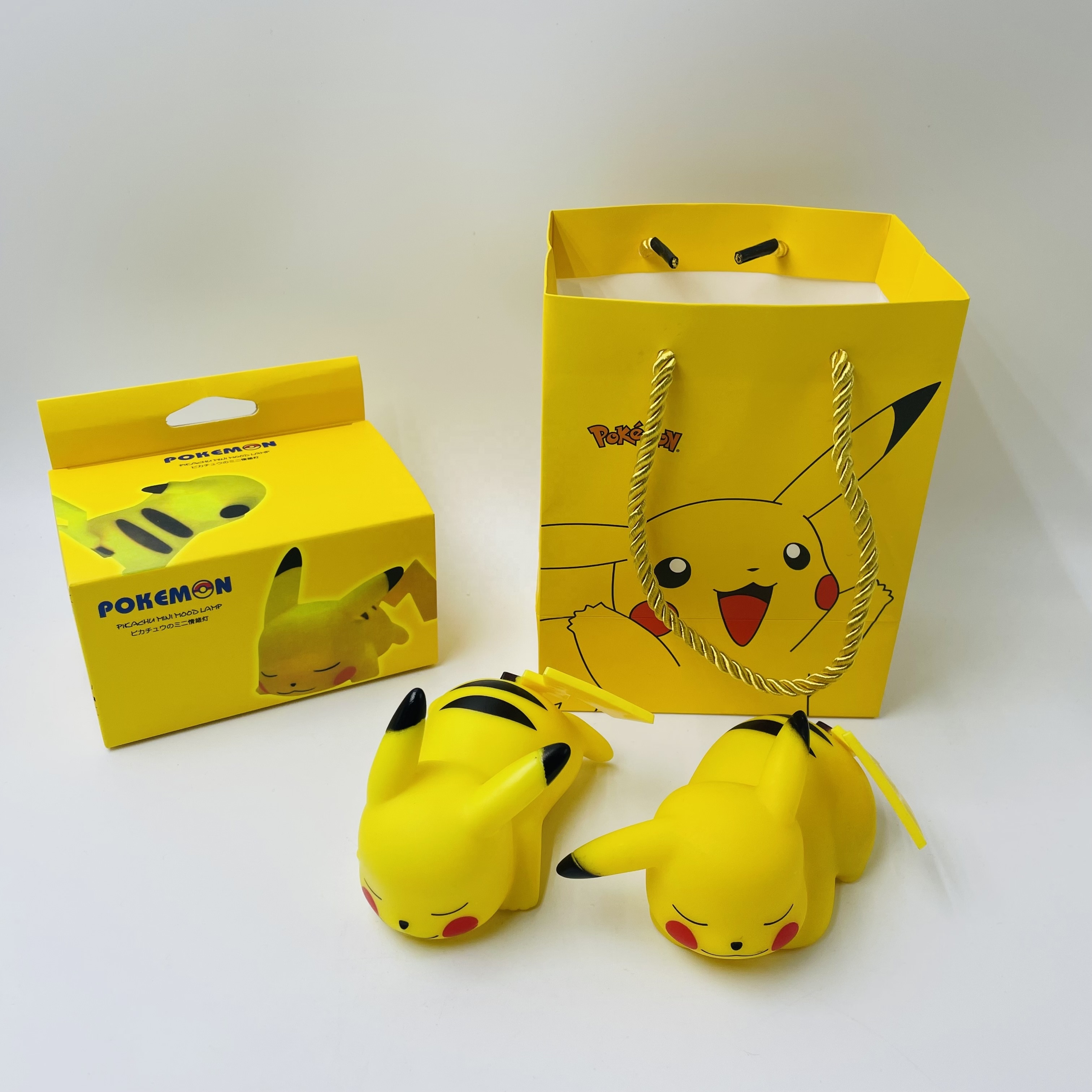 Wholesale Modern Popular Children  Pvc Pokemoned Anime Figure Toy Shine Pika Chu Action Figure Bedroom Sleep Night Light