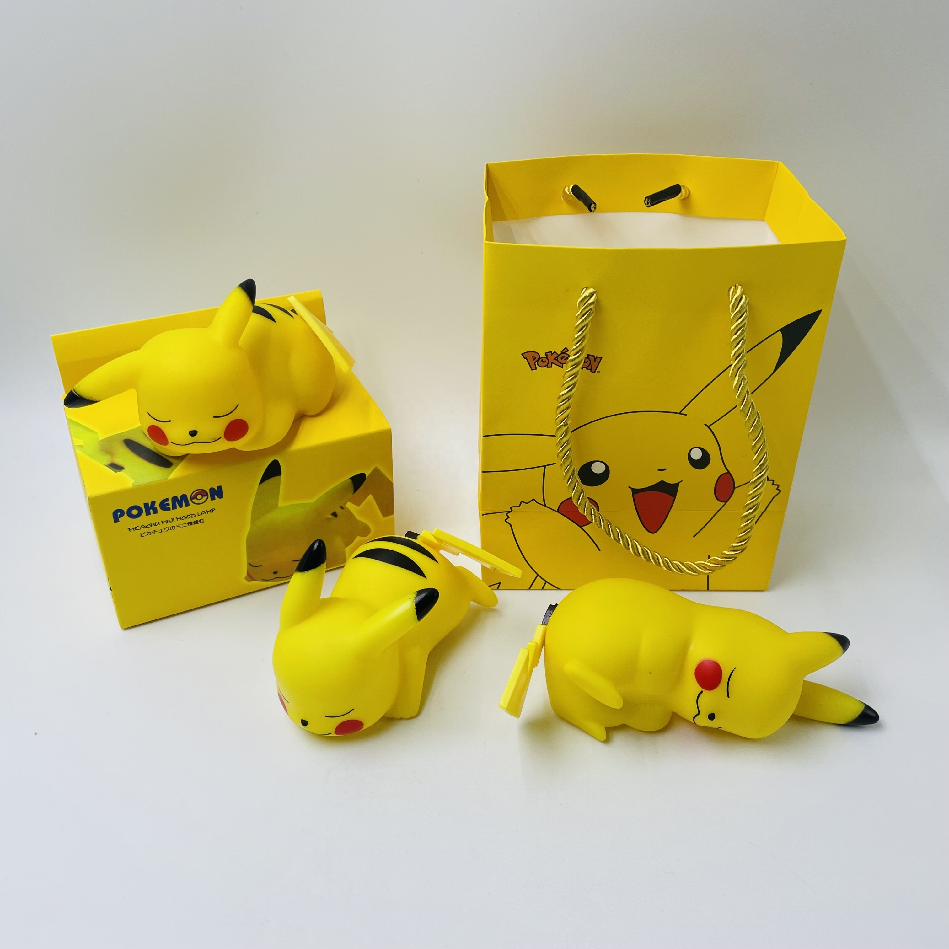 Wholesale Modern Popular Children  Pvc Pokemoned Anime Figure Toy Shine Pika Chu Action Figure Bedroom Sleep Night Light