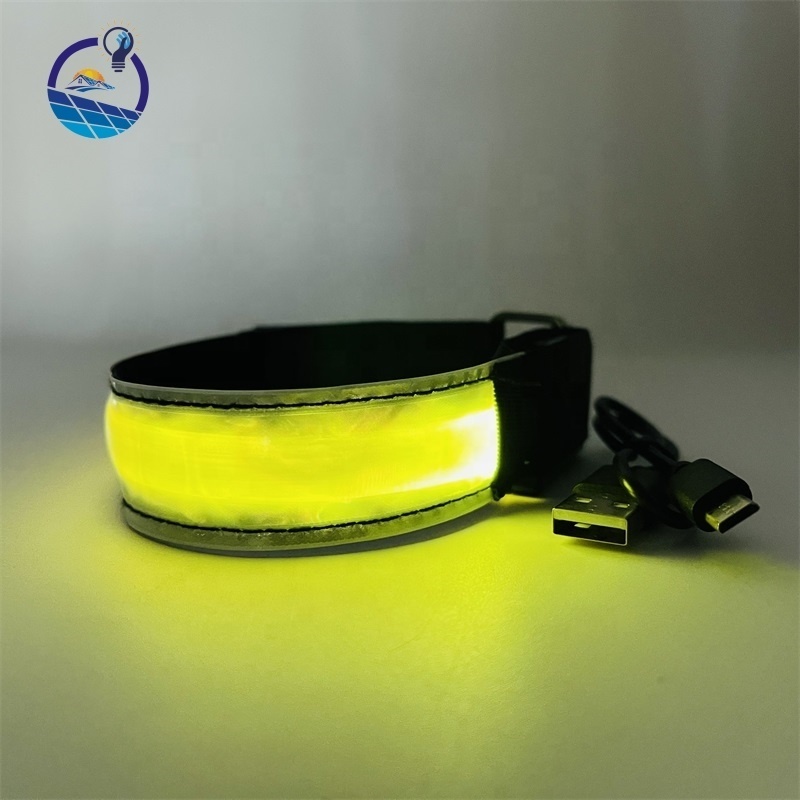 Custom led bracelet Nylon party event concert music glow in the dark bracelet flash light illuminated wrist band