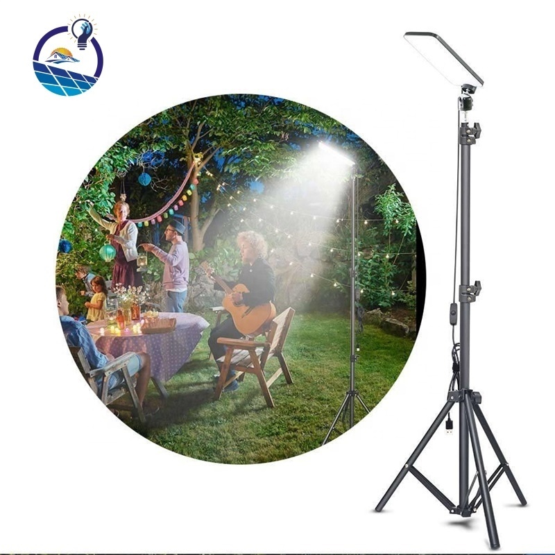 Portable Camping Light,LED Work Lights with Stand,Telescoping Tripod Outdoor Light & Camp Light