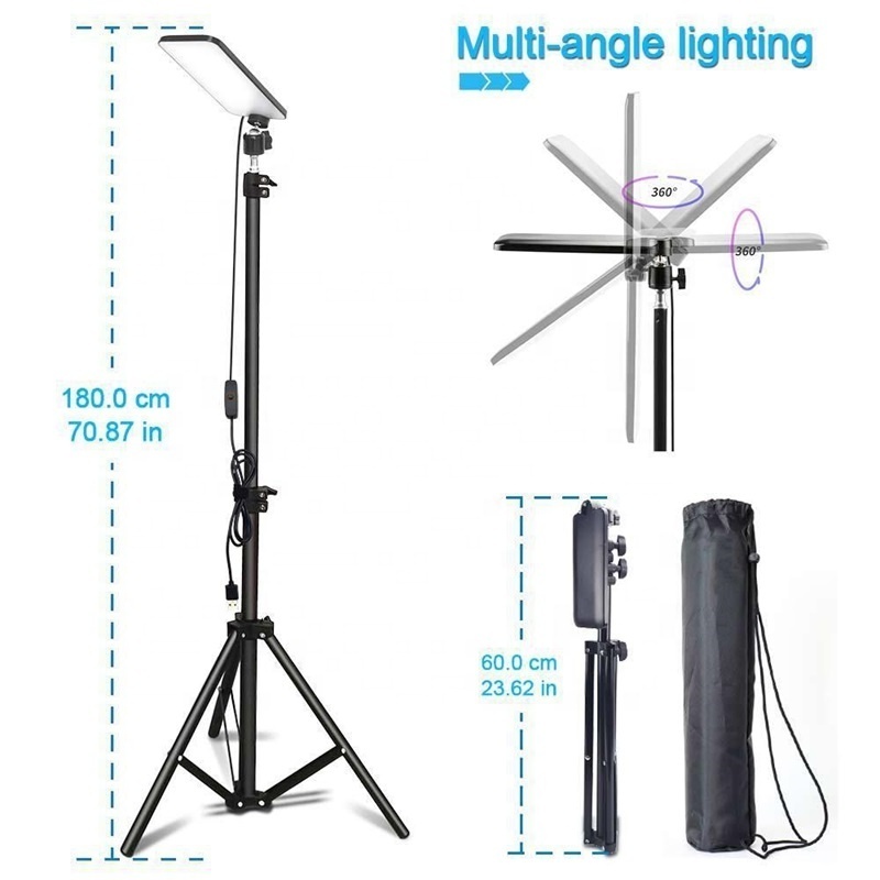 Portable Camping Light,LED Work Lights with Stand,Telescoping Tripod Outdoor Light & Camp Light