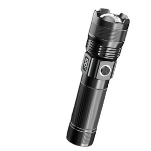 Telescopic Zoom Support Input Output Antiskid Flashlight XHP70 Type-C Charging 5-gear IPX5 High Power 18650 Flashlight