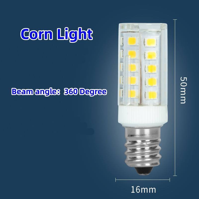 LED Corn bulb 110V E11 E12 5W ceramic E14 bulb G4 G8 G9 LED decorative interior lighting bulb E17 BA15D base