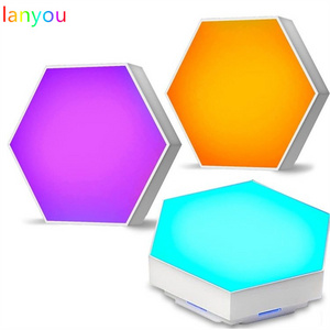 LYA Remote Controlled Colorful Smart RGB Room Decoration Led Hexagon Light Modular Led Light